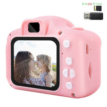 Load image into Gallery viewer, Mini Camera Kids Toys Cartoon 2 Inch HD Screen Digital Cameras Video Recorder Camcorder Language Switching Timed Shooting